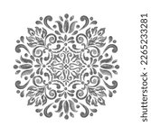 watercolor medallion pattern damask design