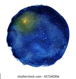 61,298 Night sky watercolor Images, Stock Photos & Vectors | Shutterstock