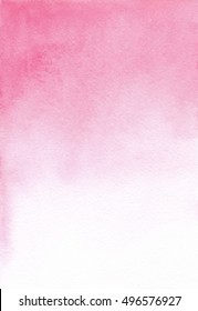 Watercolor ombre texture. Tender, light watercolor background paper for wedding design and invitations. Feminine pink watercolors