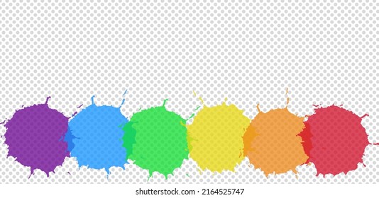 Watercolor On A Black Polka Dot Background Gay Pride LGBT With Homosexual Discrimination Symbol Concept. -image