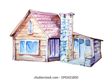 1,319 Watercolor cabin Images, Stock Photos & Vectors | Shutterstock