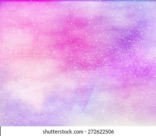 Watercolor Outer Space.