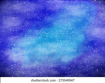 Watercolor Outer Space