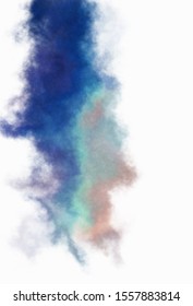 Watercolor painted background. Abstract Illustration wallpaper. Brush stroked painting. 2D Illustration. - Shutterstock ID 1557883814