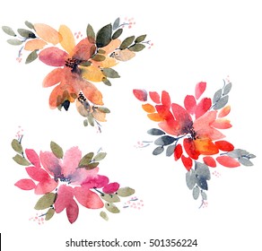 Digital Textile Design Flower Leaves Stock Illustration 1624659757 ...