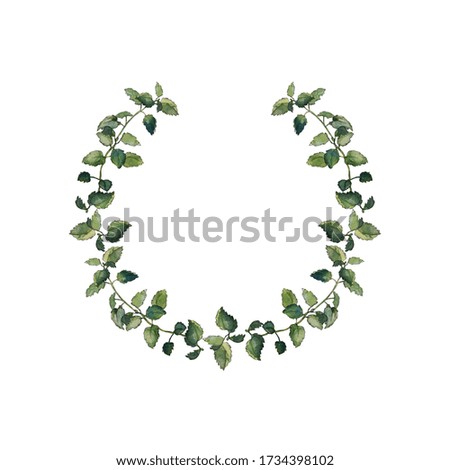 Similar – 8 with green flowers and leaves