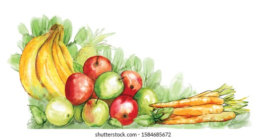 fruits and vegetables painting