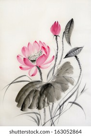 Dessin Fleur De Lotus Stock Illustrations Images Vectors