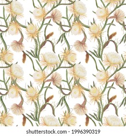 Watercolor painting seamless pattern