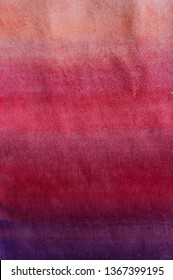 Watercolor paper texture.Red shades background.Hand drawn abstract backdrop. Violet, sangria, plum, crimson, cherry, burgundy, scarlet, incarnadine, vermilion, watermelon, rose, coral colors gradient.