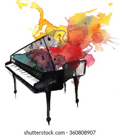 watercolor piano music 