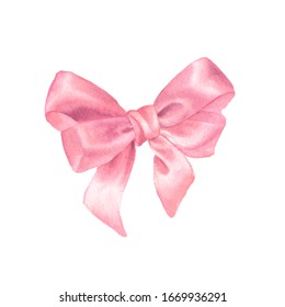 Download Watercolor Pink Bow High Res Stock Images Shutterstock