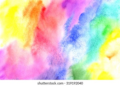 Watercolor Rainbow Background