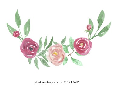 Vector Pink Rose Vine Isolated On Stock Vector (Royalty Free) 430098511 ...