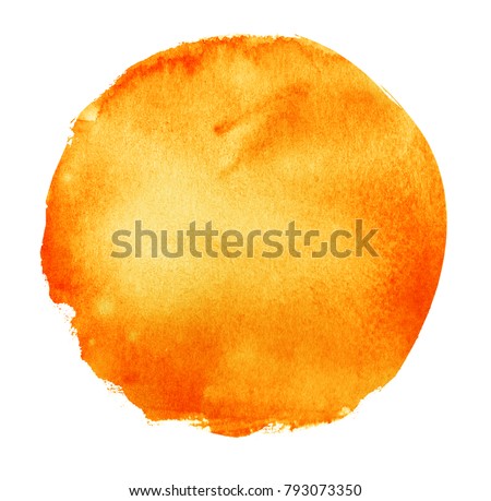 Watercolor round background
