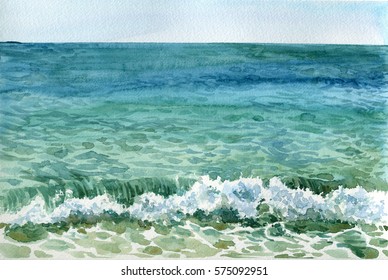 1,477 Tidal Wave Watercolor Images, Stock Photos & Vectors 