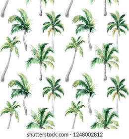 Beautiful Tropical Vintage Palm Trees Floral Stock Vector (Royalty Free ...