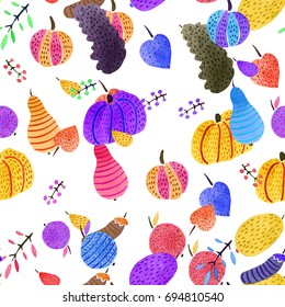 Vector Watercolor Seamless Pattern Colorful Rainbow Stock Vector ...