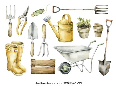 4,999 Watercolor gardening tool Images, Stock Photos & Vectors ...