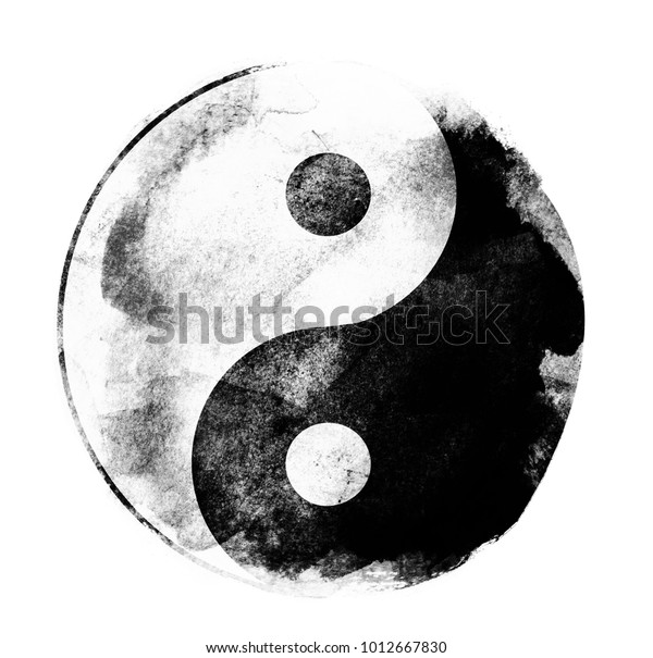 Watercolor Sigh Yin Yang Stock Illustration 1012667830 Shutterstock 