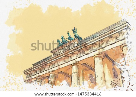 Similar – Brandenburg Gate Art