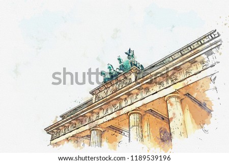 Similar – Brandenburg Gate Art