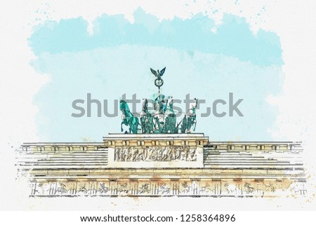 Similar – Brandenburg Gate Art