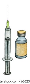 Watercolor Syringe Images Stock Photos Vectors Shutterstock