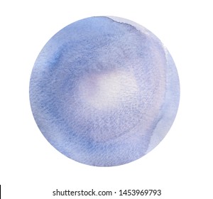 Watercolor Smear Circle Blue Frame Stock Illustration 1453969793 ...