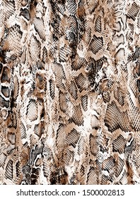 Watercolor Snakeskin Leather Texture Pattern Design