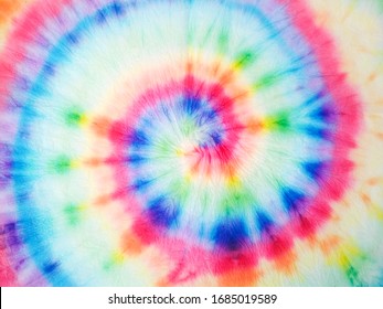 Watercolor Spiral. Organic Artistic Dirty Art. Spiral Watercolor Art. Rainbow Artistic Circle. Tiedye Swirl. Floral Spiral Effect. Watercolor Fabric. Trendy Fashion Dirty Paint.