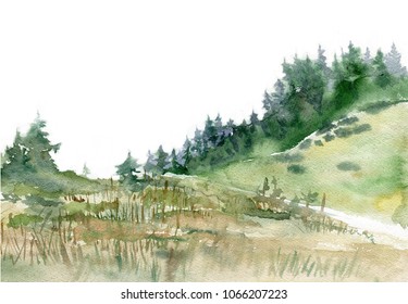 Details about    Glass Chopping Cutting Board Watercolour Landscape Mountain Fog Watercolour 