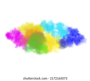 Watercolor Stain Effect Illustration.  Grunge Splash.  Rainbow Color Grunge Splash.  Color Explosion.  Paint Stains.  Ink Spots.  Colorful Splash.  Watercolor Drops.  Grunge Colorful Paint Overlay.