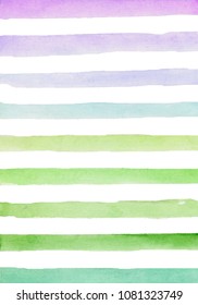 Watercolor Stripes Different Shades Pink Purple Stock Illustration ...