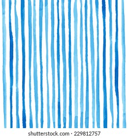 Watercolor Stripes Pattern Drawing By Hand Stock Illustration 229812757 ...