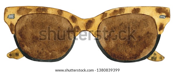 Watercolor Sunglasses Illustration Sunglasses Clipart Stock ...