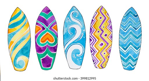 Watercolor Surf Design