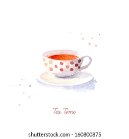 Watercolor Teacup