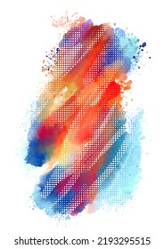 Watercolor Texture Transparent Design Elements