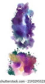 Watercolor Texture Transparent Design Elements