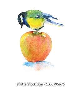 apple painting images stock