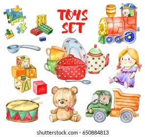 Watercolor Toys Set