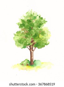 85,110 Watercolor tree silhouette Images, Stock Photos & Vectors ...