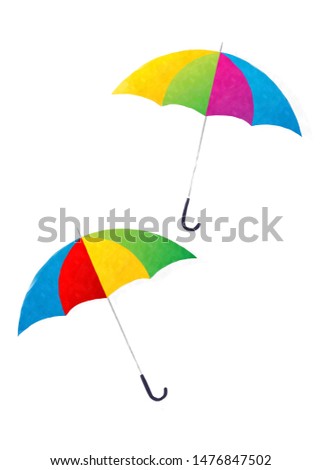 Similar – Rainbow Parasol