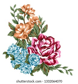 Watercolor Flowers Stock Illustration 742968007 | Shutterstock