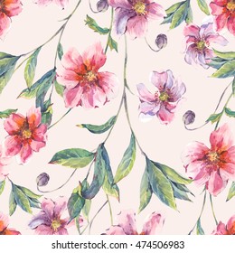 4,168 Water color wildflowers pattern Images, Stock Photos & Vectors ...