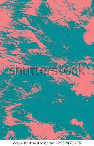 Watercolor Washed Background. Liquid Inks. Craft Ethnic Dirty Art. Abstract Natural Painting. Minimalist Fashion. Retro Style. Pink, Cyan, Blue Watercolor Washed Background.
