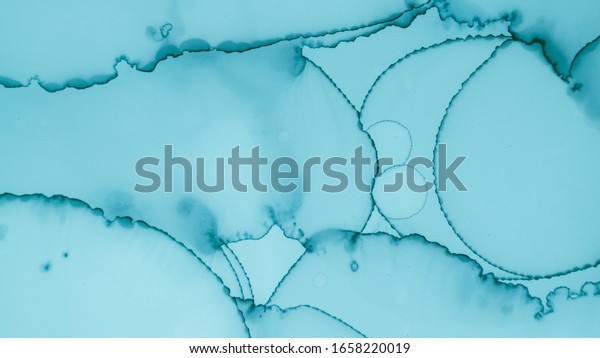 Watercolor Wave Background Green Pastel Flow Stock Illustration ...