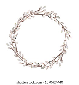 Watercolor Willow Wreath