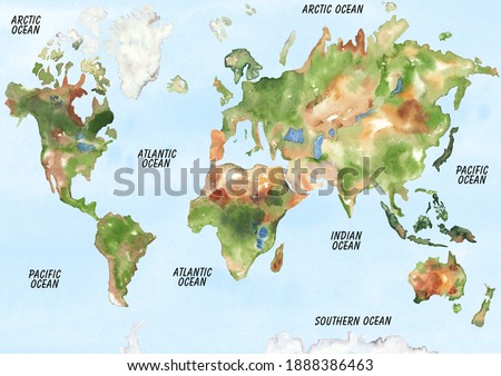 Image, Stock Photo #A0# The world from above